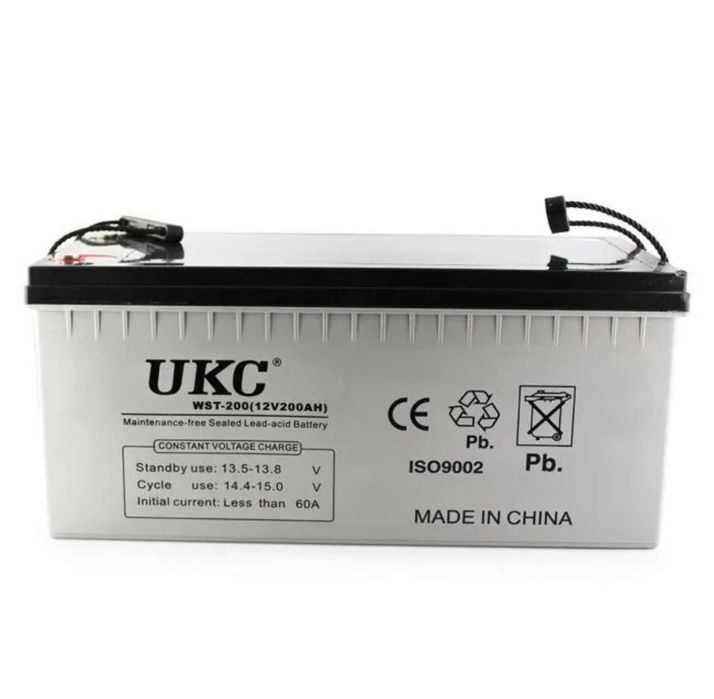 Аккумулятор батарея UKC 12V 7Ah 9Ah 12Ah 18Ah 24Ah 120Ah 150Ah