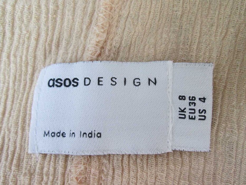 Asos kombinezon spodenki bawełna len 36 S 8 NOWY