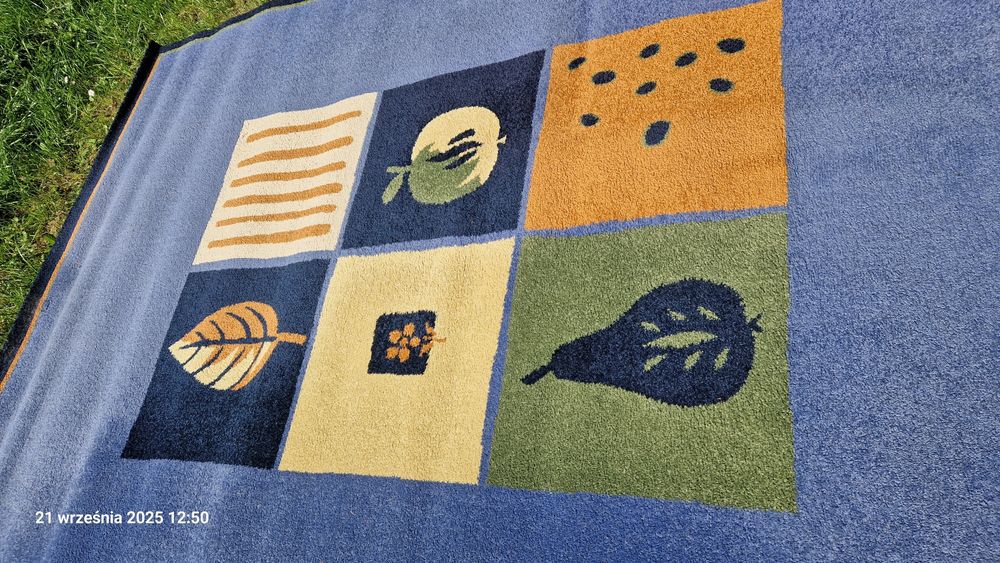 Dywan 200x290 cm granat/niebieski/kolorowy