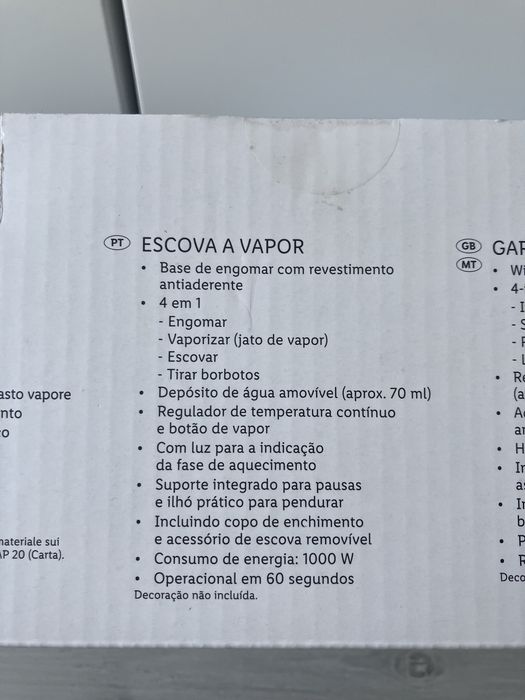 Escova a vapor 4 em 1