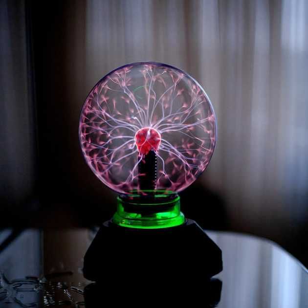 Плазменный шар Тесла Plasma Ball, електрична куля Блискавка Плазма