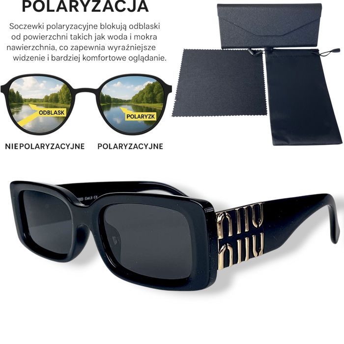 Okulary przeciwsłoneczne polaryzacyjne Polarzone, zestaw w komplecie