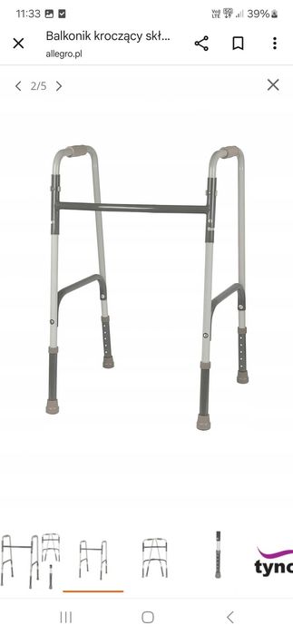 Balkonik rehabilitacyjny skladany,regulowany