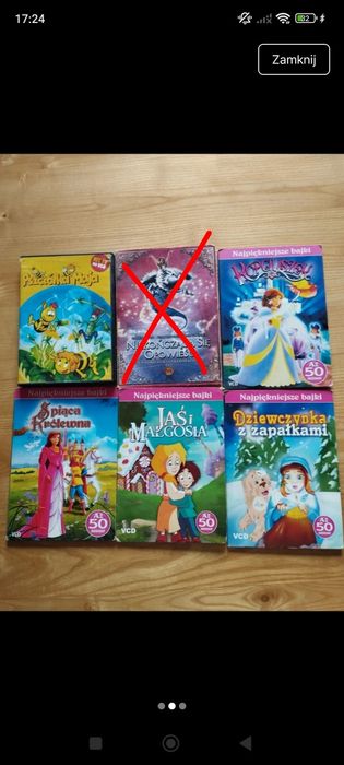 Bajki dla dzieci na DVD i VCD