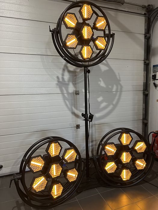 Lampa retro led 7x 60 rgbw