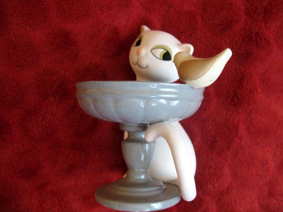 Kot - kotek i ptak - Party Lite 2013 - 12,5 x 12 x 8 cm