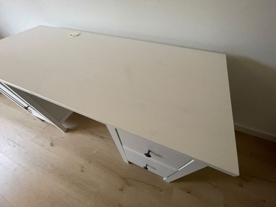 Biurko Hemnes IKEA białe szafka szuflady jak nowe