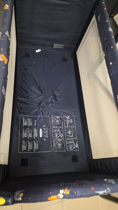 Berço viagem chicco azul