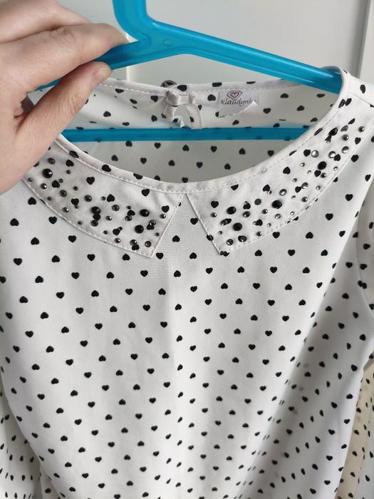 Koszula, bluzka dziewczęca, 134/140