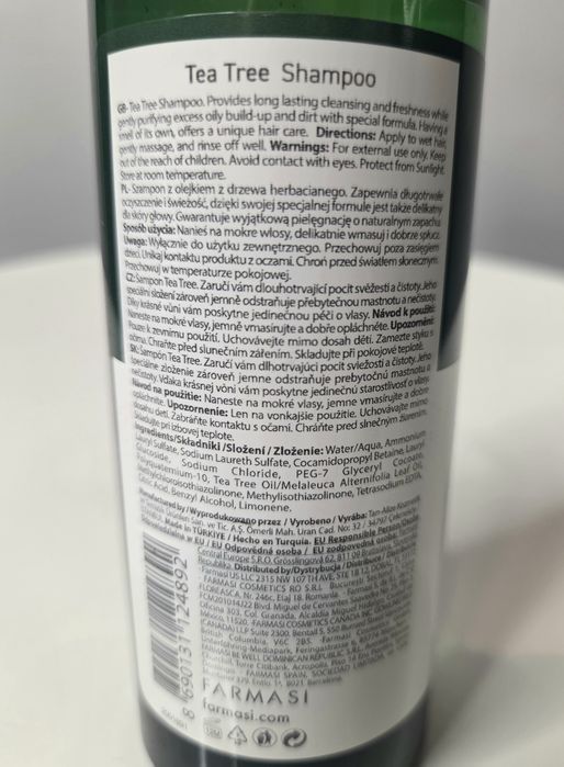 Szampon Drzewo Herbaciane Tea Tree Dr C.  Tuna Farmasi