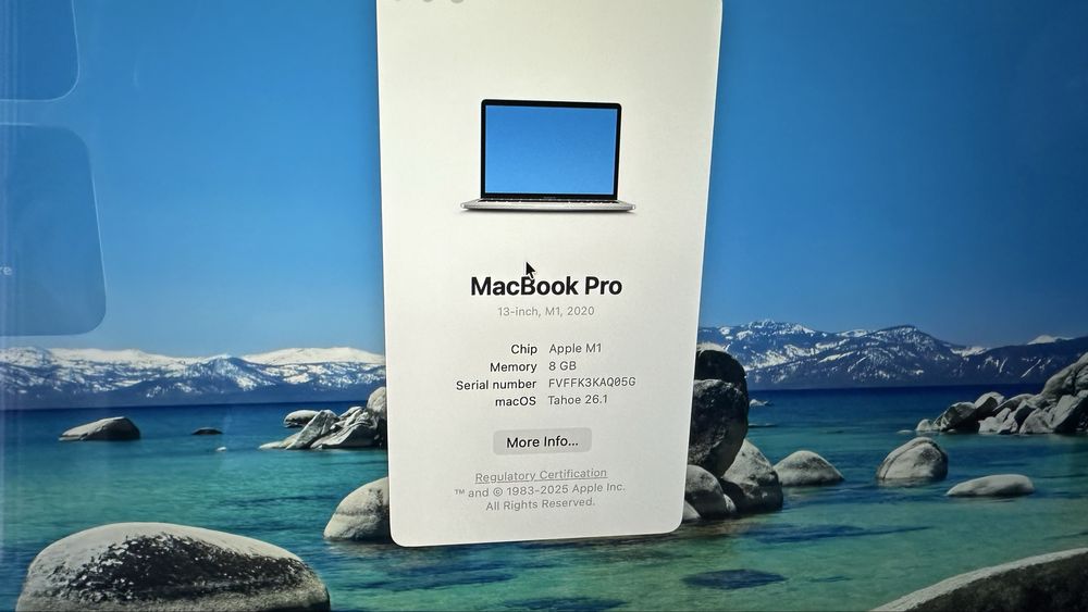 MacBook Pro M1 13” 2020 Touchbar