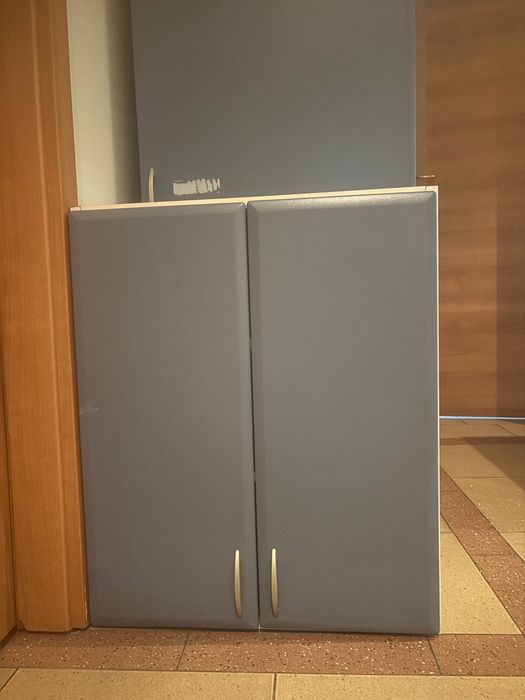 Szafki kuchenne, kolor niebieski - 3 sztuki