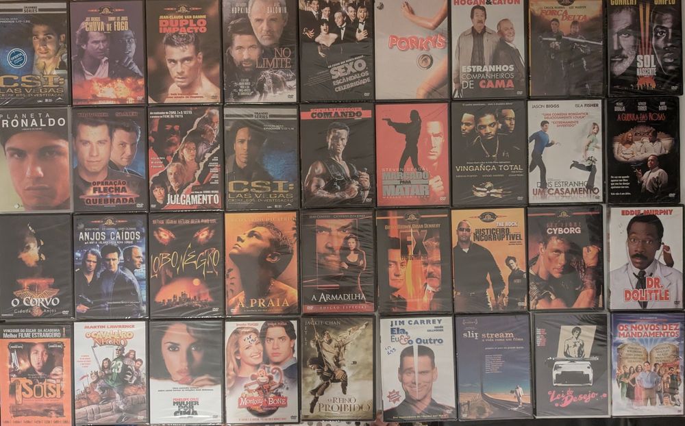 220 filmes em dvd, novos e selados