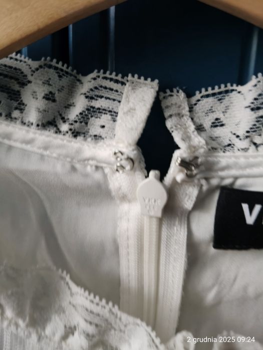 Bluzka dwie warstwy koronka Vero Moda mgiełka 165 cm S/M