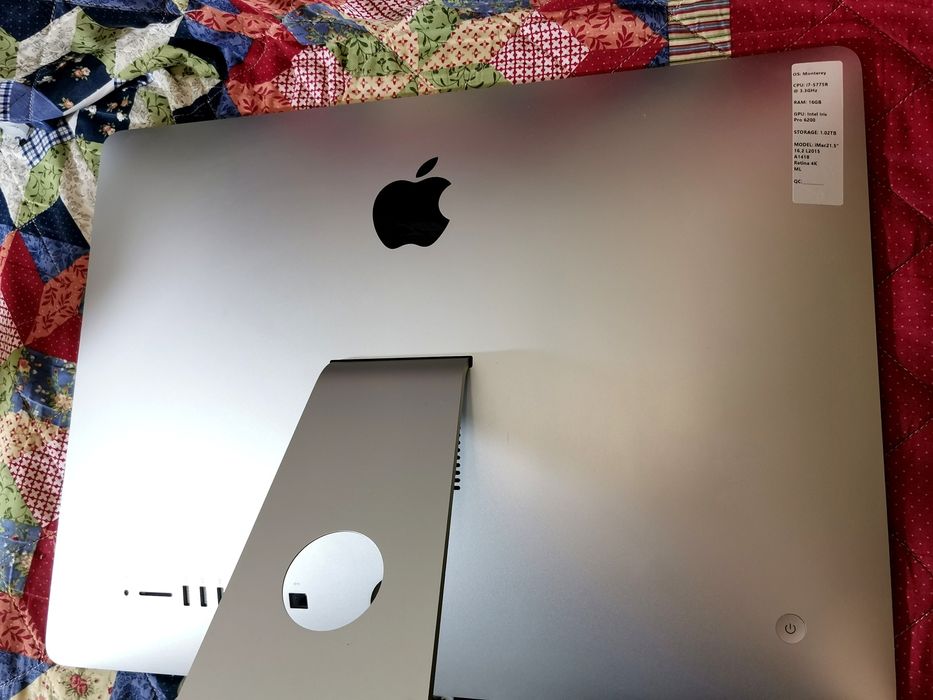 Apple iMac Retina 21.5" 4K,  Intel i7 5775R 3.3GHz, 16GB/ 1TB SSD m.2