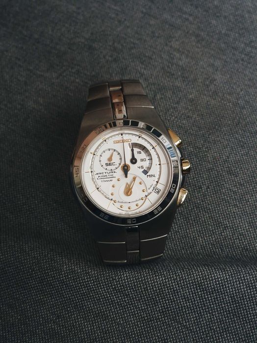 Seiko Arctura Kinetic SNL019P (7L22-0AH0) Titânio | 40º Aniversário