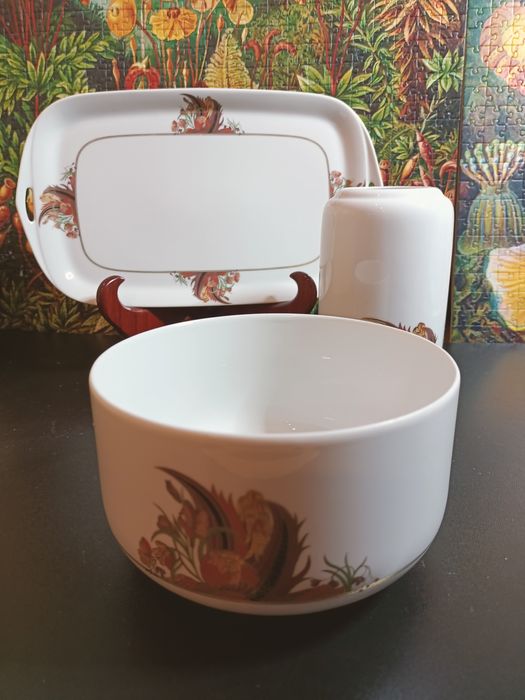 Rosenthal, Classic Rose, paterka, wazonik, salaterka,