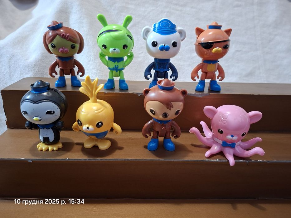 Набор фигурок 8 шт Октонавты Octonauts Октонавти Барнаклс Квазии