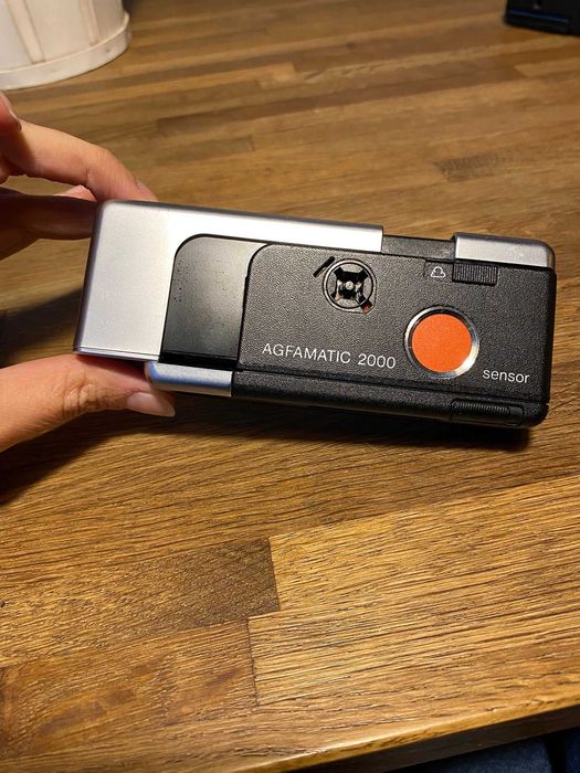 Máquina Fotográfica Agfamatic 2000 Sensor com Capa - Vintage