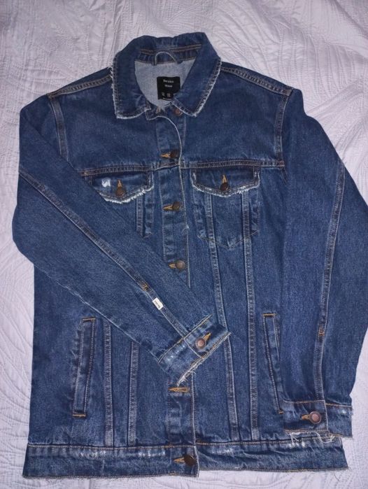 Джинсова куртка Bershka оверсайз джинсовка