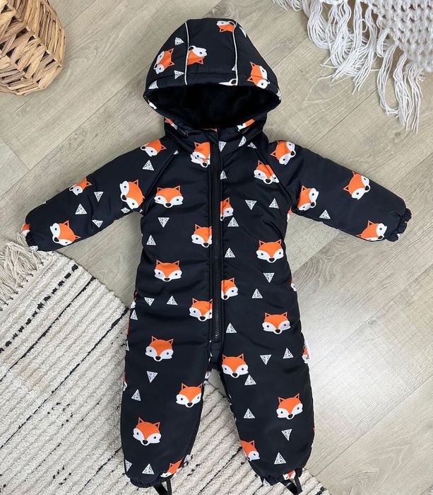 Комбінезон зимовий, 86 розмір цікавий принт