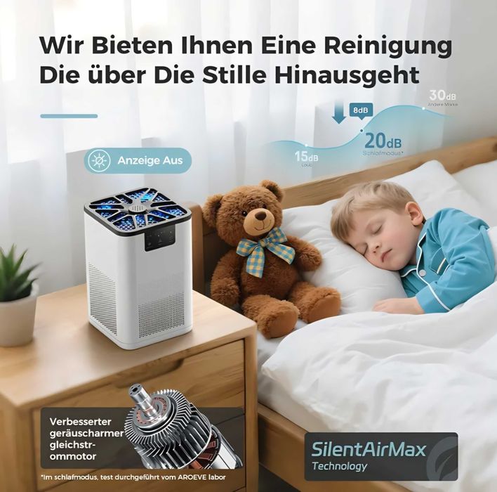 Oczyszczacz powietrza z filtrem HEPA H13 z funkcją aromaterapii