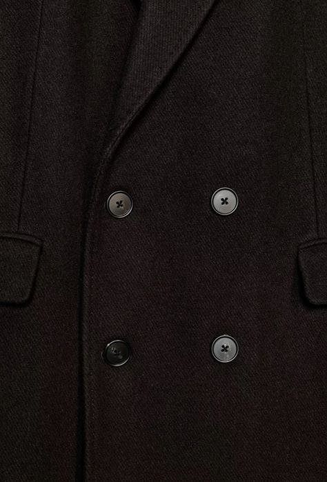 Шоколадное пальто Zara шерсть