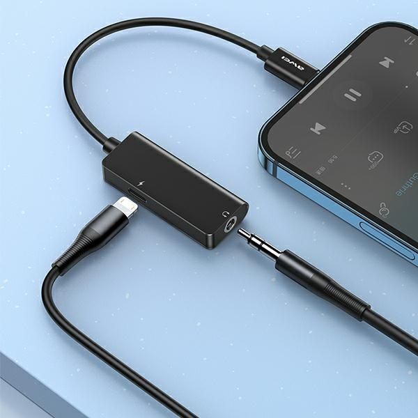 Adapter do słuchawek Lightning na Jack 3.5 + Ładowanie AWEI