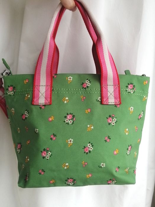 Сумка Cath Kidston зелена через плече стильна квіти квітчаста модна