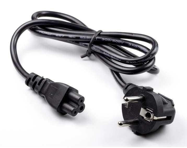 Kabel zasilający Koniczynka Laptop Zasilacze 1,5m *VideoPlay Wejherowo