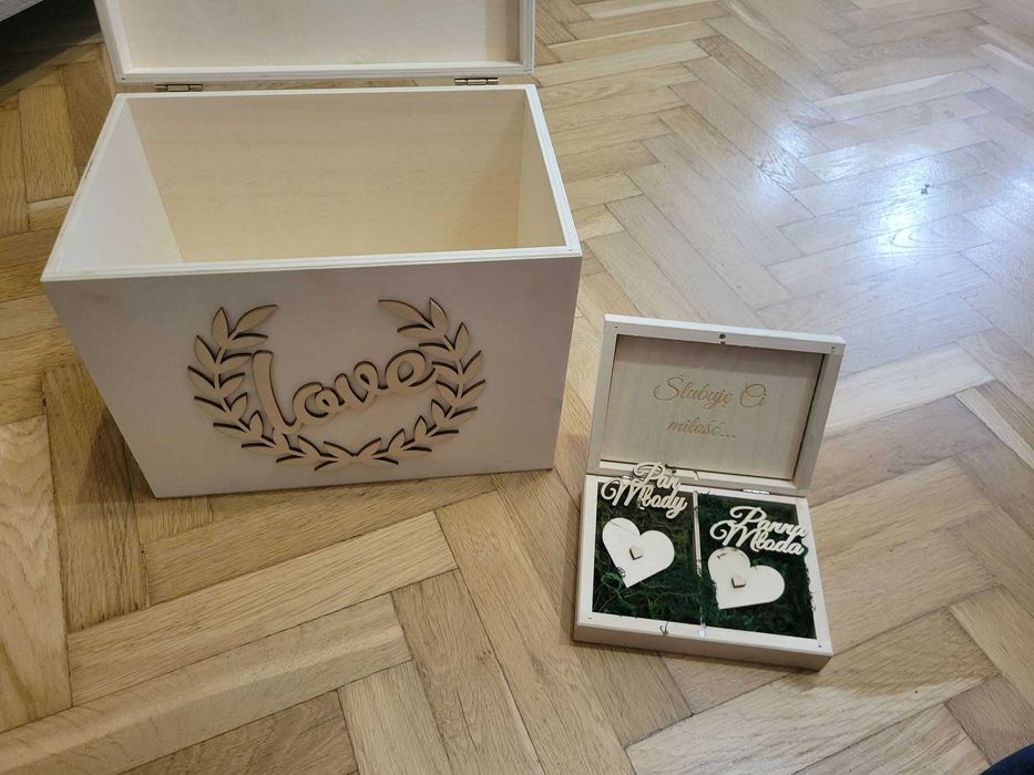 Skrzyneczka na koperty i obrączki