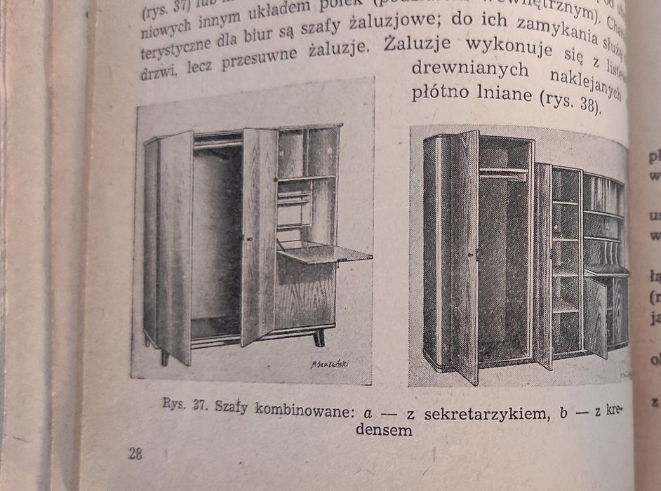 książka Stolarstwo ogólne 2 część PWSZ Warszawa 1954