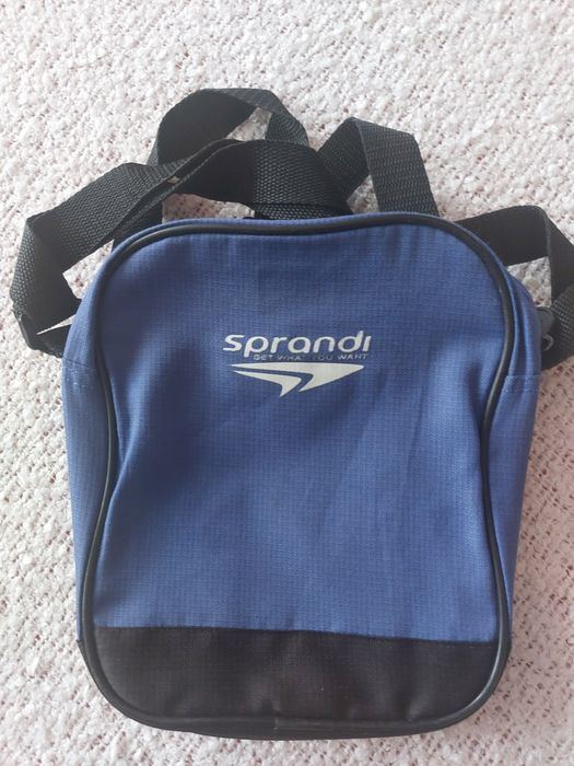 Niebiesko-czarna torba listonoszka Sprandi sportowa saszetka