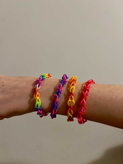 Bransoletka z gumek Loom (handmade) (3+1 gratis)
