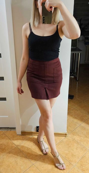 Spodnica mini z zamkiem