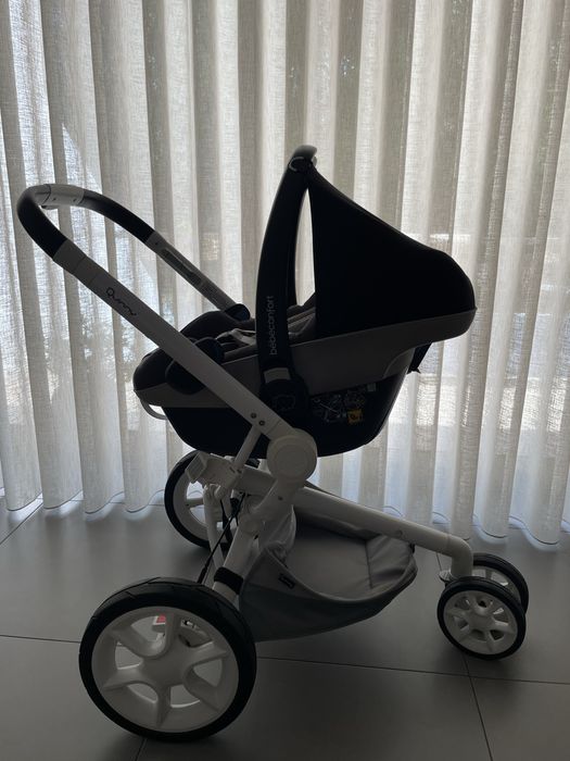 Carrinho quinny moodd, alcofa dobrável, adaptadores, babycoque bébéconfort e isofix 2Wayfix