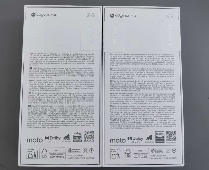 Motorola Edge 60 Pro 12Gb + 512Gb (Novo  Selado) Cinzento Esverdeado
