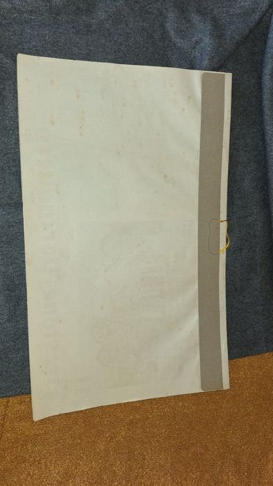 Calendário de grandes dimensões Firestone pneus 1961 coches Portugal