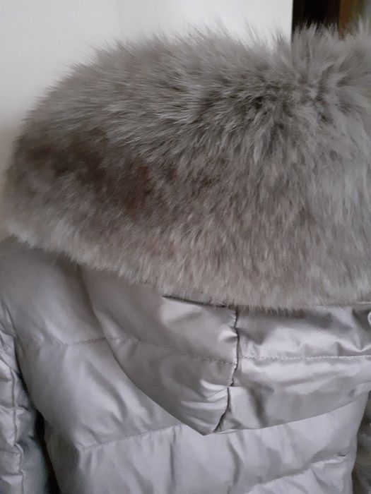 Kurtka puchowa z lisem