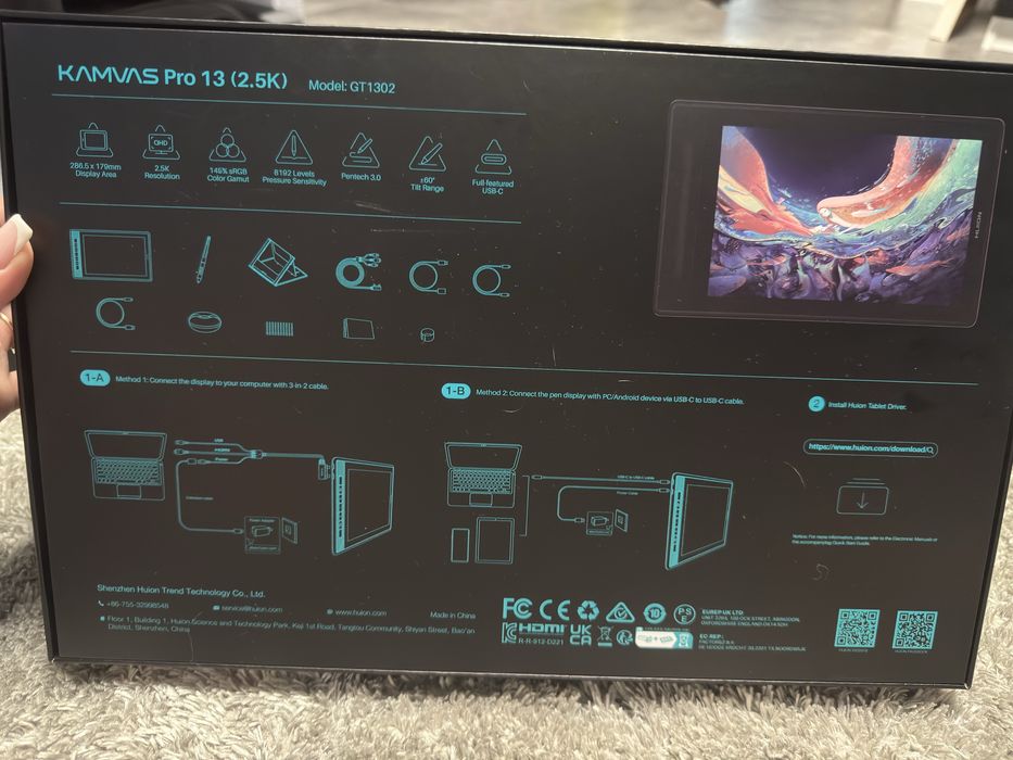 Tablet graficzny HUION Kamvas Pro 13 2.5K