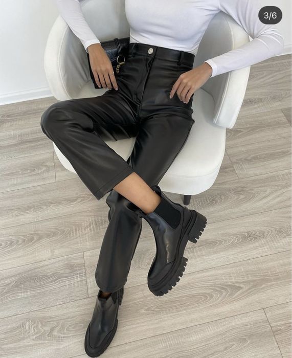 Штани з еко шкіри