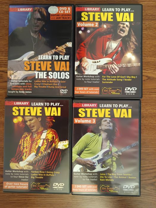 Lekcje gitara Steve Vai zestaw 6 płyt DVD