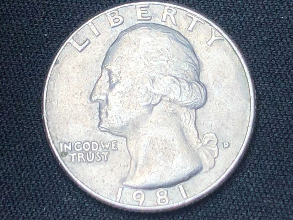 Estados Unidos 1981 - 0,25 Dolar Cobre - Letra "D"