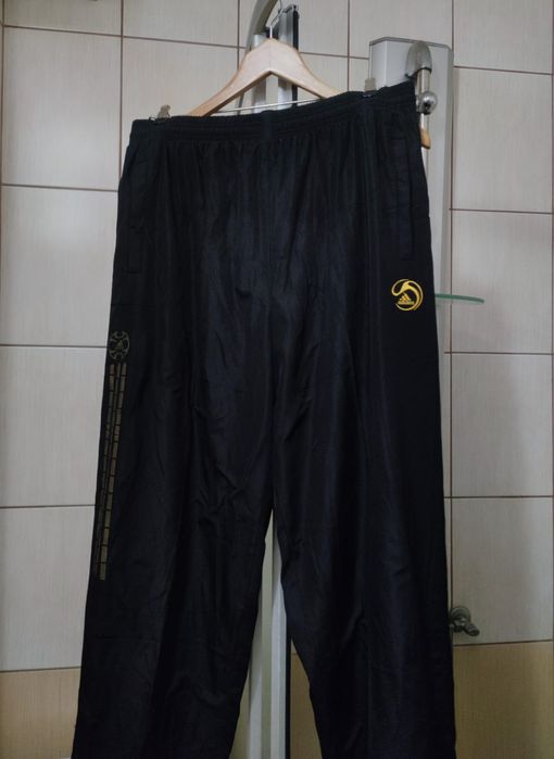 Spodnie dresowe XL dresy adidas czarne predator black ciemne niebieski