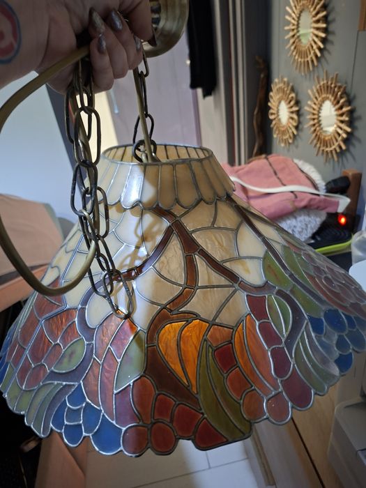 Candeeiro estilo vitral