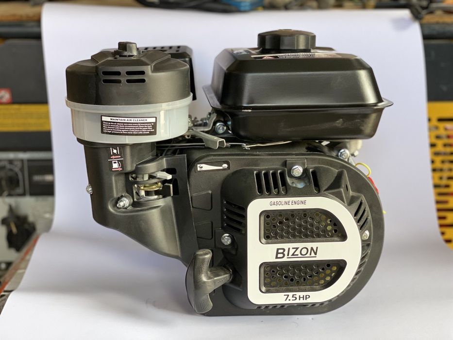 Бензиновый двигатель BIZON BS170F-S(R) с понижающим редуктором (1/2)