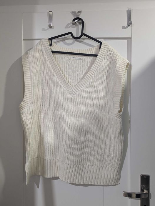 kremowa kamizelka Sinsay XL oversize