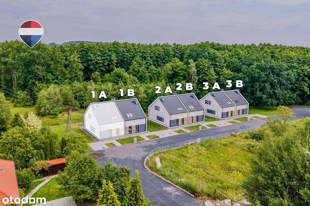 Na sprzedaż segmenty 109 m² w sąsiedztwie lasu