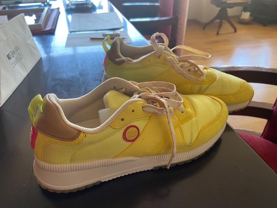 Sapatilhas Scotch & Soda VIVI Mesh Leather Limelight Multi