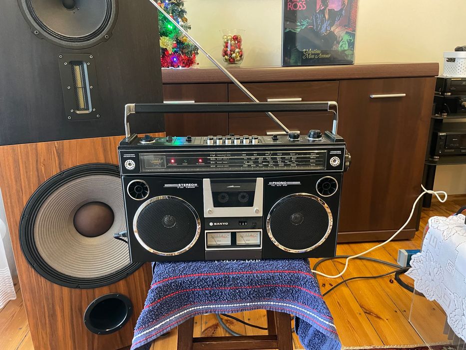 SANYO M4500KE / Boombox Wskaźniki VU 80's '' Vintage ''
